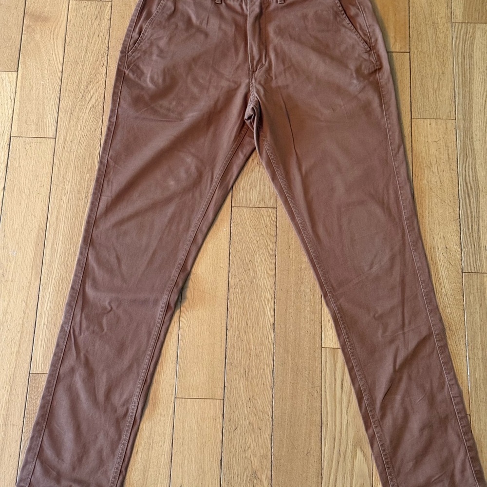 Hurley Brown Chinos Straight-Leg Lightweight
